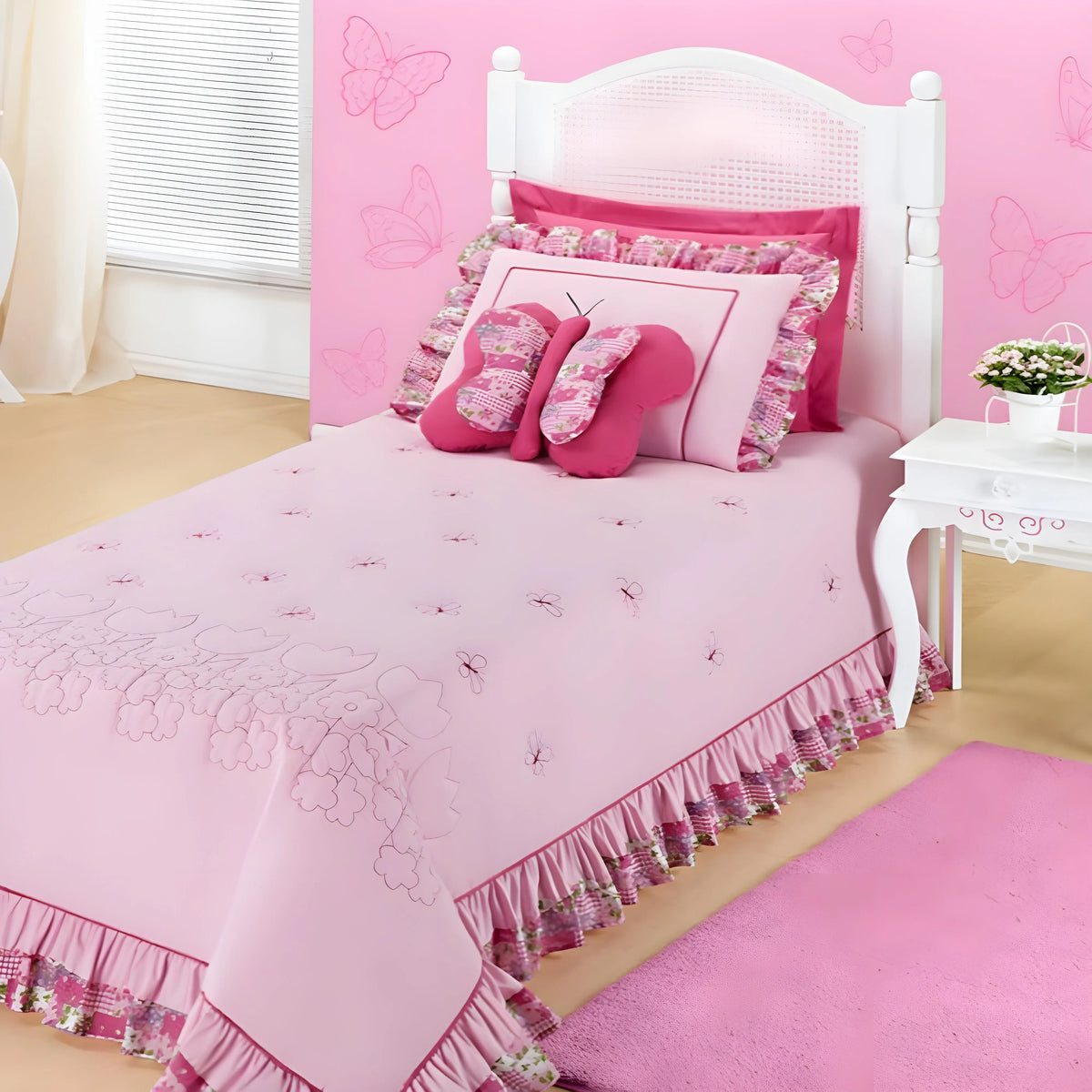Cobre Leito Jardine Solteiro – Kit 3 peças – Beleza e Conforto para Noites Tranquilas Enxovais