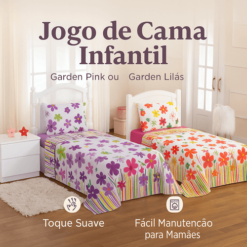 Jogo de Cama Garden – Solteiro 3 Peças