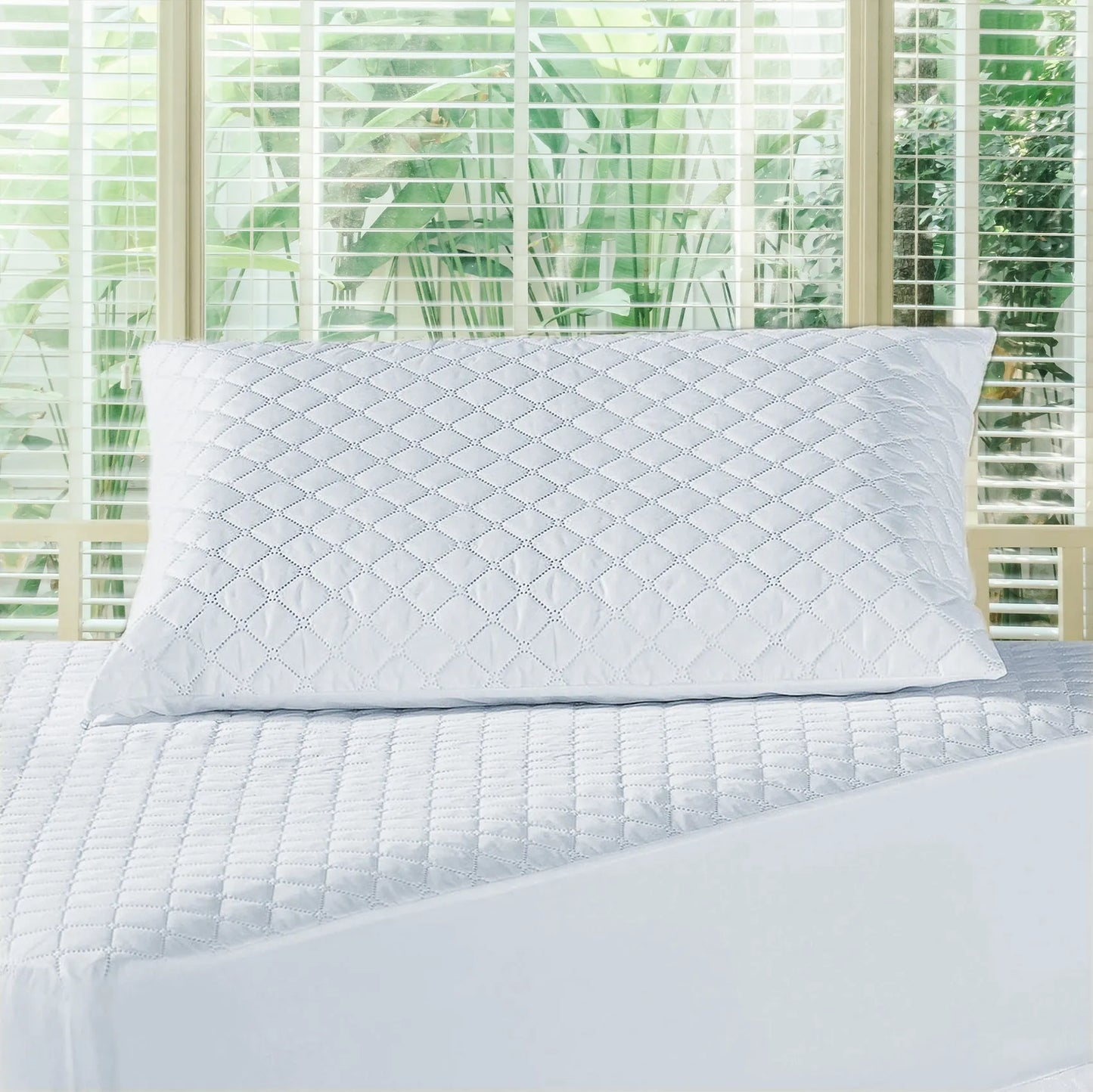 Par Fronhas Impermeáveis - Protetor de Travesseiro Impermeável - com Zíper