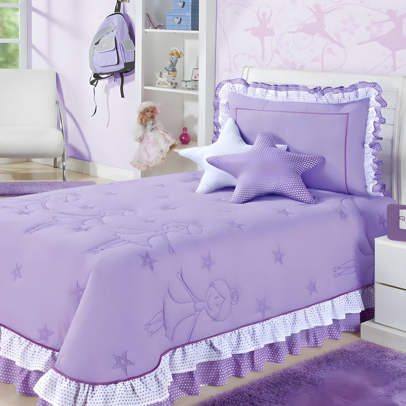 Bailarina Solteiro – Kit 4 Peças – Elegância e Conforto para Pequenas Estrelas