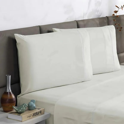 Jogo de Cama Charme Ponto Palito – Lençol de Cima, com Elástico e Fronhas Enxovais