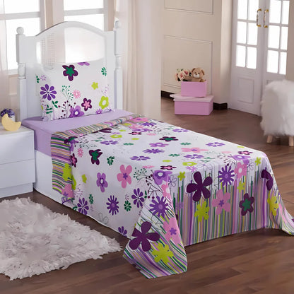 Jogo de Cama Garden – Solteiro 3 Peças Enxovais