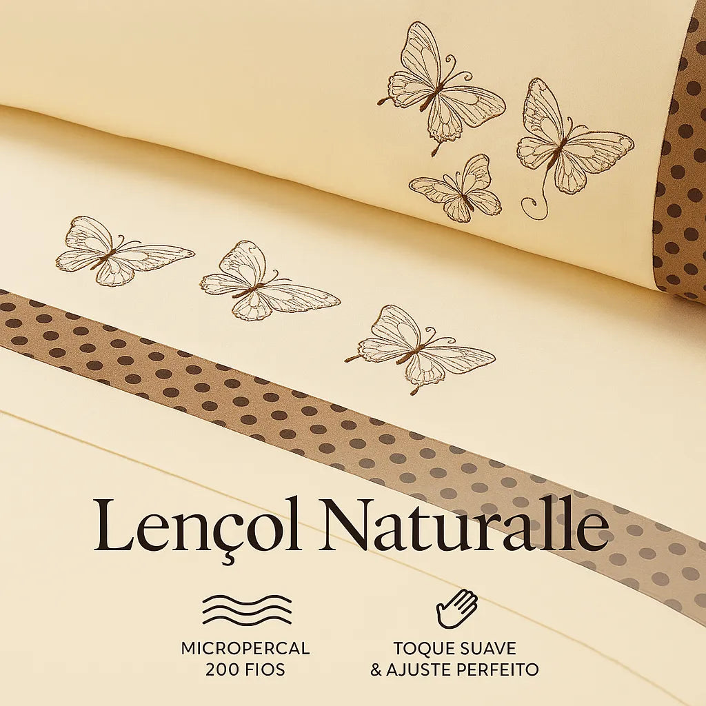 Jogo de Lençol Naturalle Queen 4 Peças 