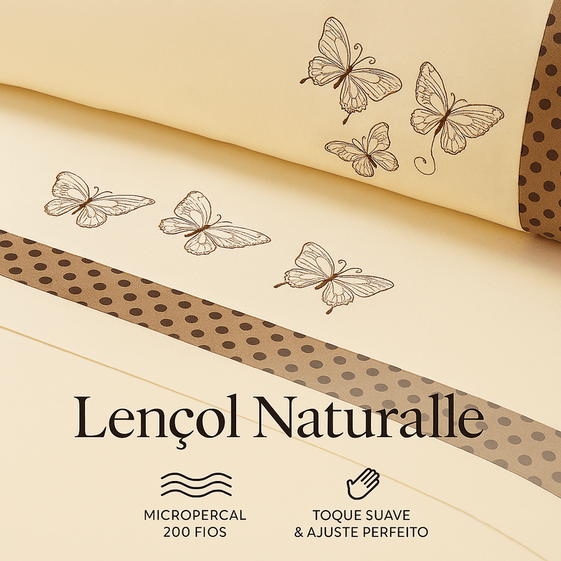 Jogo de Lençol Naturalle Queen 4 Peças