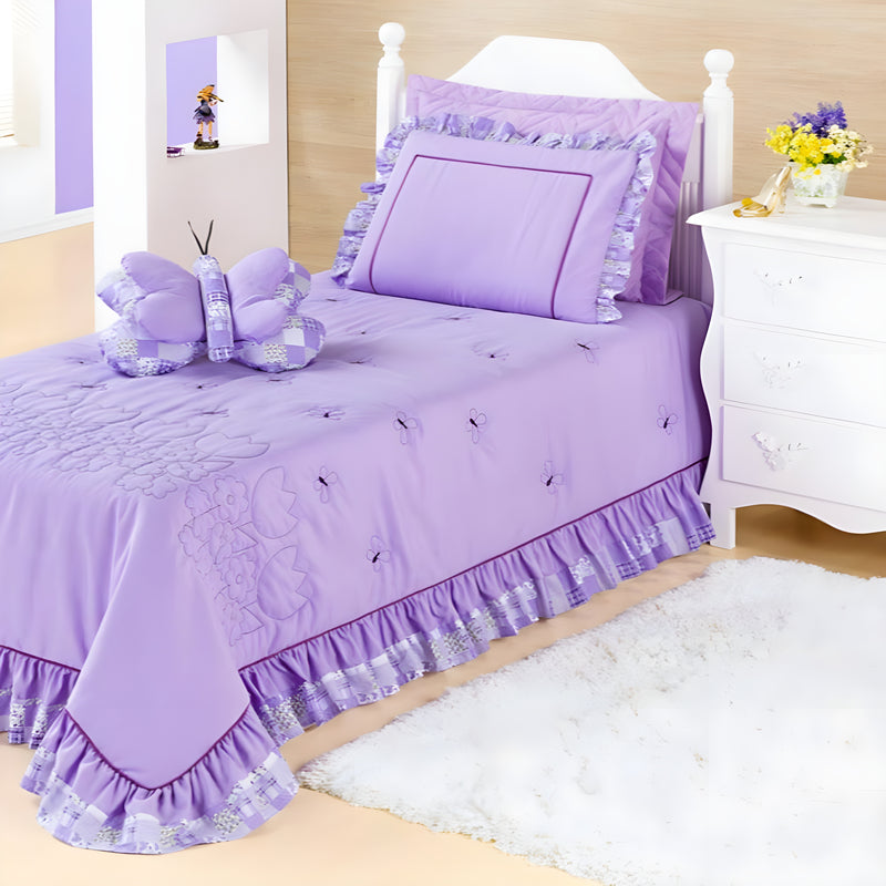 Cobre Leito Jardine Solteiro – Kit 3 peças – Beleza e Conforto para Noites Tranquilas