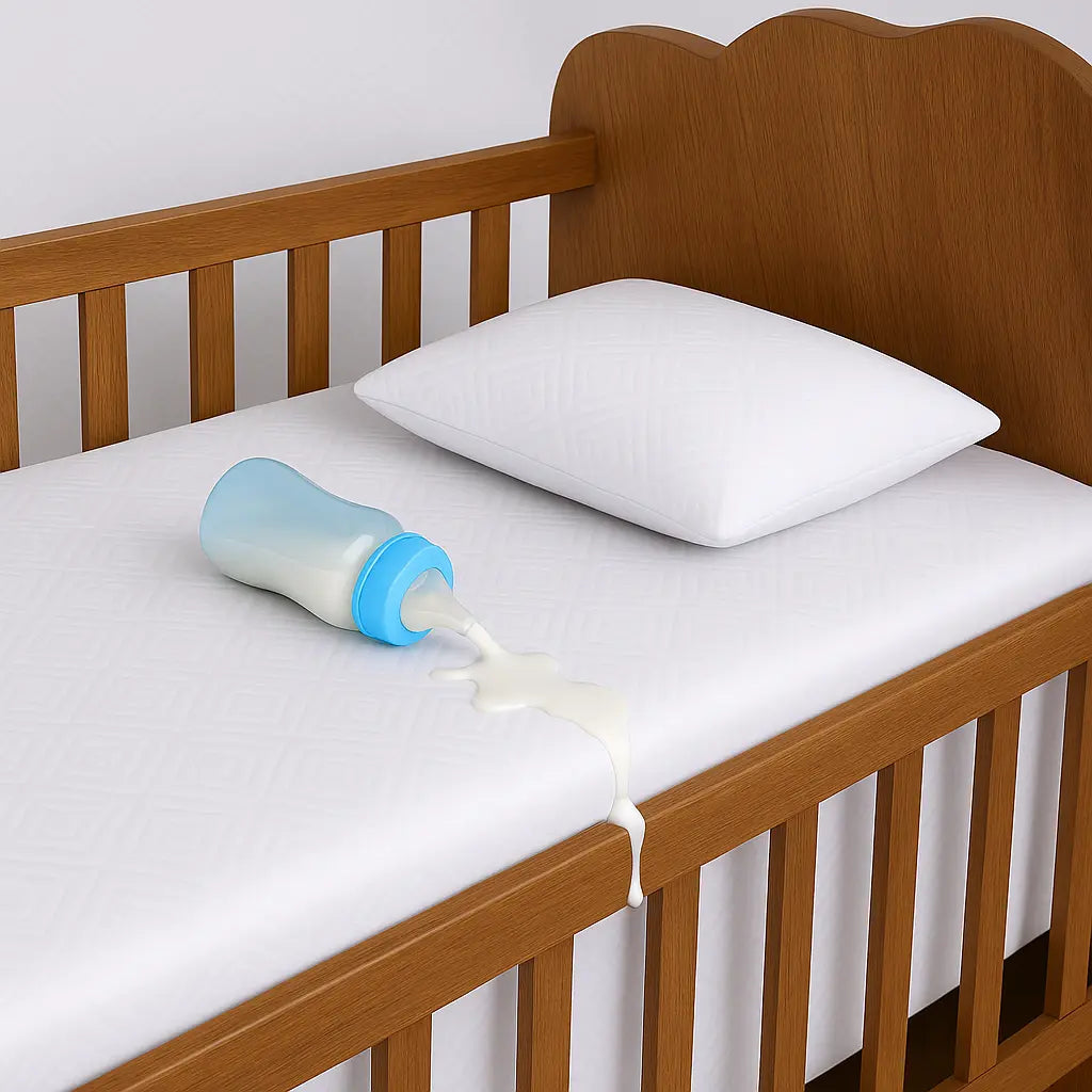 Protetor de Colchão Berço Impermeável Premium - Super Silencioso - Proteção Real para o Sono do Bebê